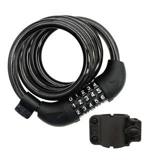 Bike Lock Cable Heavy Duty Combination Mounting Bracket 4ft